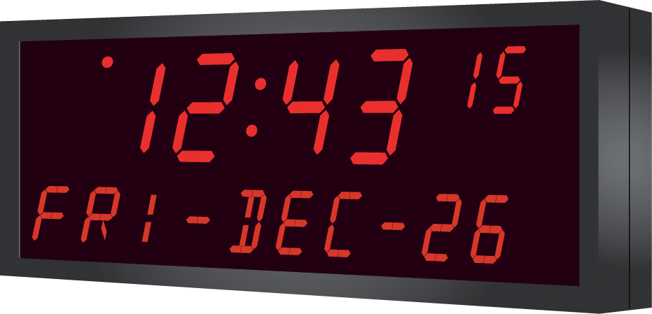 Clocks for emergency vehicles and large LED multi function clocks