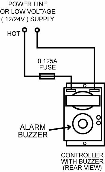 SDT-4PB Timer wiring with alarm buzzer